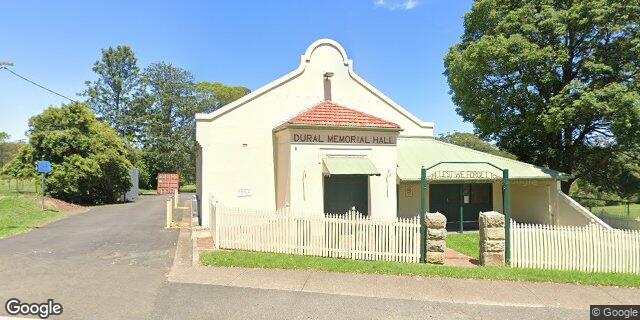 Street view of Dural Memorial Hall