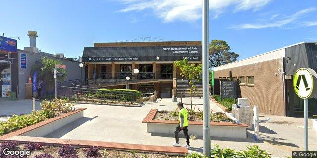 Street view of North Ryde School of Arts Meeting Room