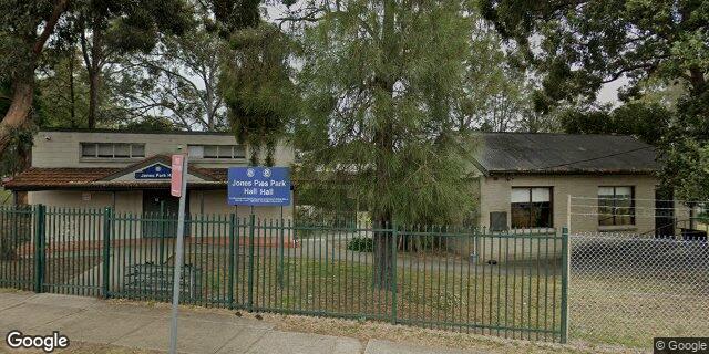 Street view of Jones Park Hall